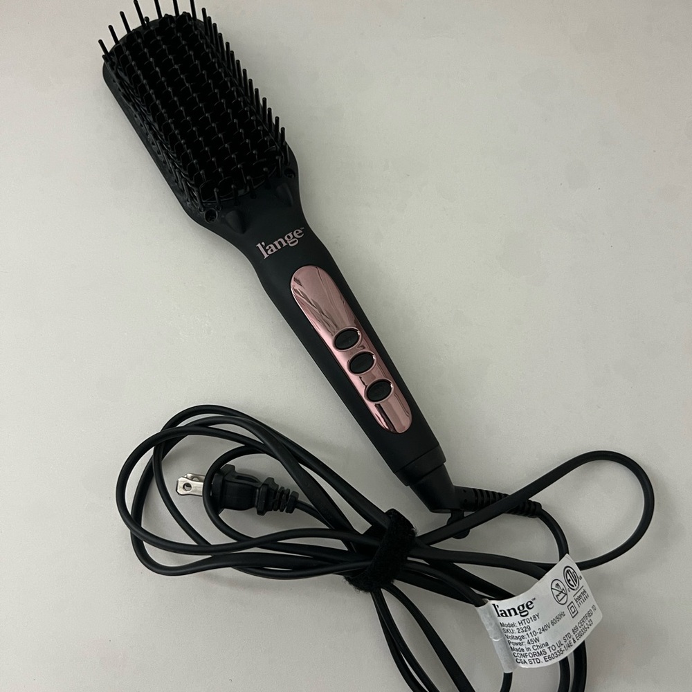 Lange Dual-Tone Le Vite heated Hair Straightening Brush